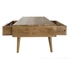 Kép 9/9 - Dohányzóasztal mangófa, rattan 115x60x46 cm natúr
