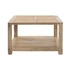 Kép 5/5 - Dohányzóasztal mangófa, rattan 76x76x45 cm világosbarna