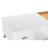 Kép 3/8 - Dohányzóasztal mdf 120x60x46 cm fehér, barna
