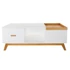 Kép 8/8 - Dohányzóasztal mdf 120x60x46 cm fehér, barna