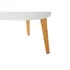 Kép 5/6 - Dohányzóasztal mdf 60x60x45 cm fehér, barna