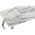 Kép 3/7 - Dohányzóasztal mdf, acél 120x60x44 cm fehér, ezüst