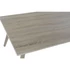Kép 3/6 - Dohányzóasztal mdf, fém 120x60x45 cm natúr