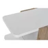 Kép 3/7 - Dohányzóasztal mdf, üveg 110x60x45 cm fehér, barna