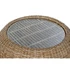 Kép 3/5 - Dohányzóasztal rattan, üveg 82x82x48 cm natúr