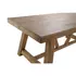 Kép 7/8 - Ebédlőasztal akácfa 200x90x77 cm barna, natúr