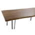 Kép 3/7 - Ebédlőasztal akácfa, fém 180x87x76 cm barna, fekete