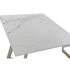 Kép 3/9 - Ebédlőasztal bővíthető üveg, fém 140x80x76 cm arany, fehér
