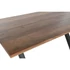 Kép 3/7 - Ebédlőasztal fém, rózsaalmafa 180x90x75 cm natúr, fekete