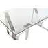 Kép 3/7 - Ebédlőasztal krómozott acél, üveg 180x90x75 cm ezüst, átlátszó