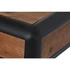 Kép 4/7 - Ebédlőasztal lucfenyő, fém 160x80x79 cm sötétbarna, sötétszürke