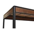 Kép 6/7 - Ebédlőasztal lucfenyő, fém 160x80x79 cm sötétbarna, sötétszürke