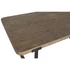 Kép 3/7 - Ebédlőasztal lucfenyő, fém 180x90x76 cm barna, fekete