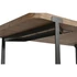 Kép 5/7 - Ebédlőasztal lucfenyő, fém 180x90x76 cm barna, fekete