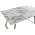 Kép 3/7 - Ebédlőasztal mdf, acél 160x90x76 cm fehér