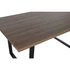 Kép 3/7 - Ebédlőasztal mdf, fém 160x90x75 cm barna, fekete