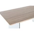 Kép 3/9 - Ebédlőasztal mdf, üveg 180x90x76 cm világosbarna, átlátszó