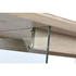 Kép 6/9 - Ebédlőasztal mdf, üveg 180x90x76 cm világosbarna, átlátszó