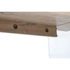 Kép 7/9 - Ebédlőasztal mdf, üveg 180x90x76 cm világosbarna, átlátszó