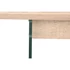 Kép 8/9 - Ebédlőasztal mdf, üveg 180x90x76 cm világosbarna, átlátszó