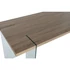 Kép 3/8 - Ebédlőasztal mdf, üveg 180x90x76 cm világosbarna, átlátszó