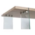 Kép 6/8 - Ebédlőasztal mdf, üveg 180x90x76 cm világosbarna, átlátszó