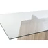 Kép 3/7 - Ebédlőasztal üveg, mdf 160x90x75 cm natúr, átlátszó