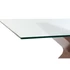 Kép 4/6 - Ebédlőasztal üveg, mdf 180x100x76 cm sötétbarna, átlátszó