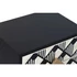 Kép 3/8 - Éjjeliszekrény csont, poly, mdf 50x35x50 cm fehér, fekete