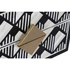 Kép 4/8 - Éjjeliszekrény csont, poly, mdf 50x35x50 cm fehér, fekete