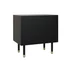 Kép 8/8 - Éjjeliszekrény csont, poly, mdf 50x35x50 cm fehér, fekete