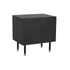 Kép 8/8 - Éjjeliszekrény csont, poly, mdf 50x35x51 cm fekete, szürke