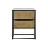 Kép 9/9 - Éjjeliszekrény mdf, fém 45x45x58 cm natúr, fekete