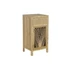 Kép 2/7 - Éjjeliszekrény rattan 42x35x80 cm barna