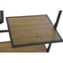 Kép 5/8 - Előszobaszekrény tükör üveg, fém, fa 84,5x40x187 cm sötétszürke, barna