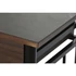Kép 4/9 - Étkező garnitúra szett fém, mdf 80x40x83 cm fekete, barna S/3