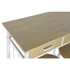 Kép 3/10 - Étkező garnitúra szett fém, mdf 80x50x75 cm natúr, fehér S/3