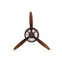 Kép 2/5 - Falióra propeller fém, pvc 75,5x8x67 cm barna