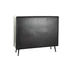Kép 7/7 - Fiókos szekrény lucfenyő, fém 114x42x96 cm fekete, barna