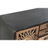 Kép 3/8 - Fiókos szekrény lucfenyő, mdf 87x34x81,5 cm natúr, fekete
