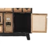 Kép 5/8 - Fiókos szekrény lucfenyő, mdf 87x34x81,5 cm natúr, fekete