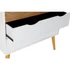 Kép 5/6 - Fiókos szekrény mdf 80x38x80 cm fehér, barna