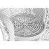 Kép 3/7 - Fotel 2 személyes rattan 154x70x144 cm fehér