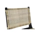 Kép 4/7 - Fotel fonott teakfa, rattan 65x78x68 cm fekete, natúr