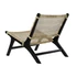 Kép 7/7 - Fotel fonott teakfa, rattan 65x78x68 cm fekete, natúr