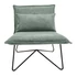 Kép 2/2 - Fotel párnával poliészter, fém 66x78x75 cm menta, fekete