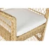 Kép 3/7 - Fotel párnával rattan 56x63x86 cm natúr, fehér