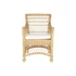 Kép 6/7 - Fotel párnával rattan 56x63x86 cm natúr, fehér