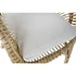 Kép 3/7 - Fotel párnával rattan, pamut 62x65x85 cm natúr, fehér