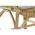 Kép 5/7 - Fotel párnával rattan, pamut 62x65x85 cm natúr, fehér